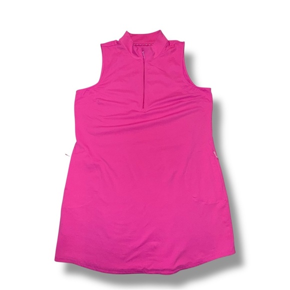 TOMMY BAHAMA Aubrey IslandZone® Mock Dress - XL Very Berry - Picture 6 of 12